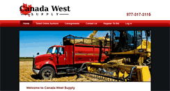 Desktop Screenshot of canadawestsupply.com